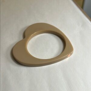 Marc Jacobs Heart-Shaped Tan Bangle